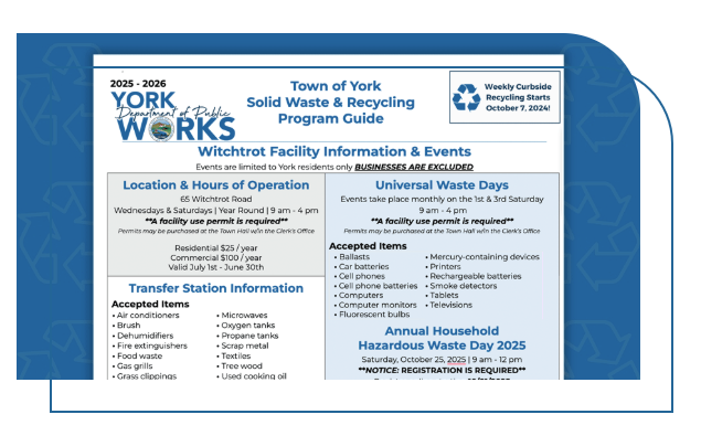 Download the Trash and Recycling Brochure