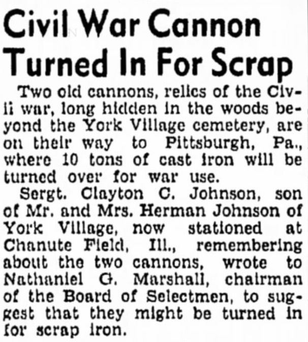 Cannon Scrap Ports Herald 9-8-1942